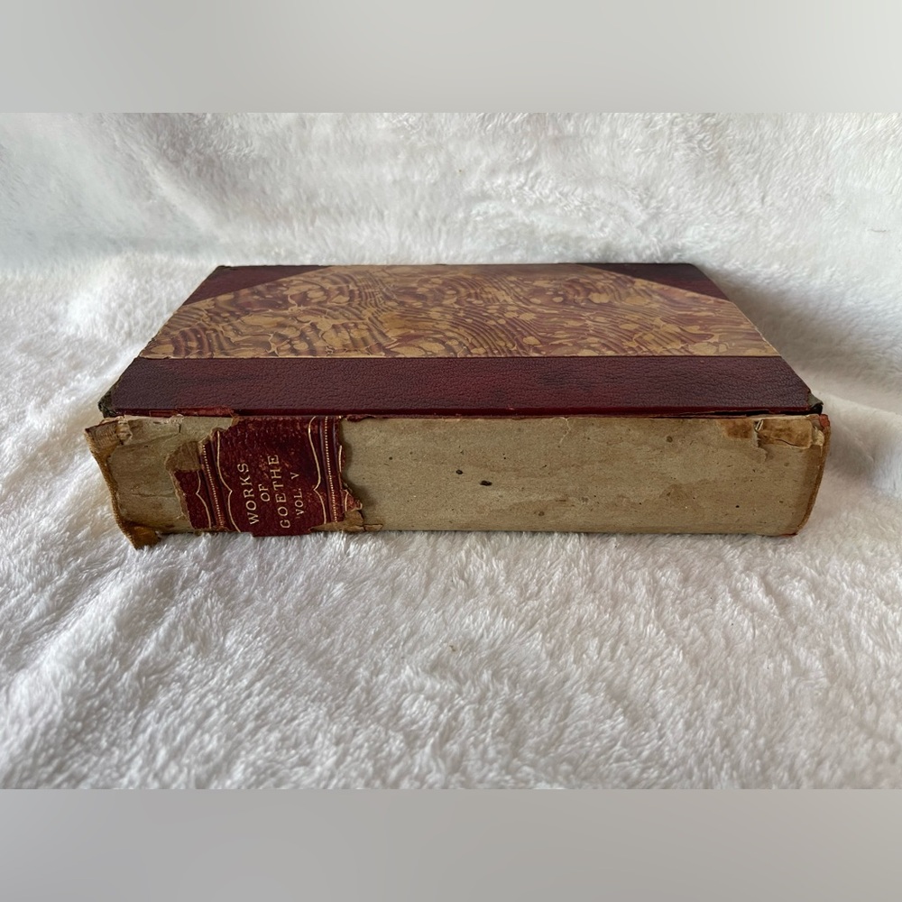 Antique book 1901 Wilhelm Meister's Apprenticeship